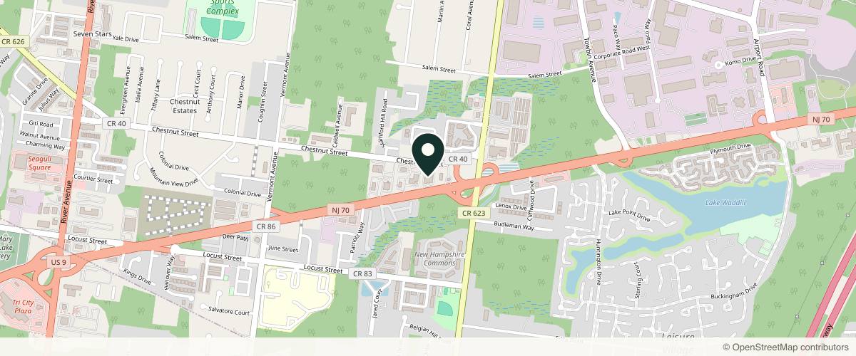 Map showing Certified Dermatology in Red Bank, New Jersey