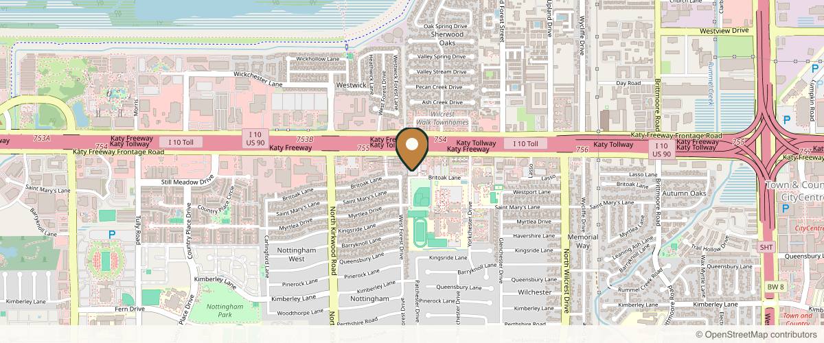 Map showing Chamata Plastic Surgery & Med Spa in Houston, Texas