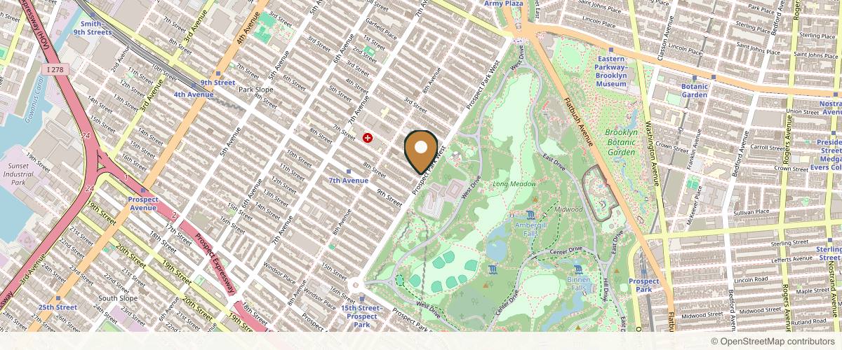 Map showing Chaneve Jeanniton, MD - Brooklyn Face & Eye in Brooklyn, New York