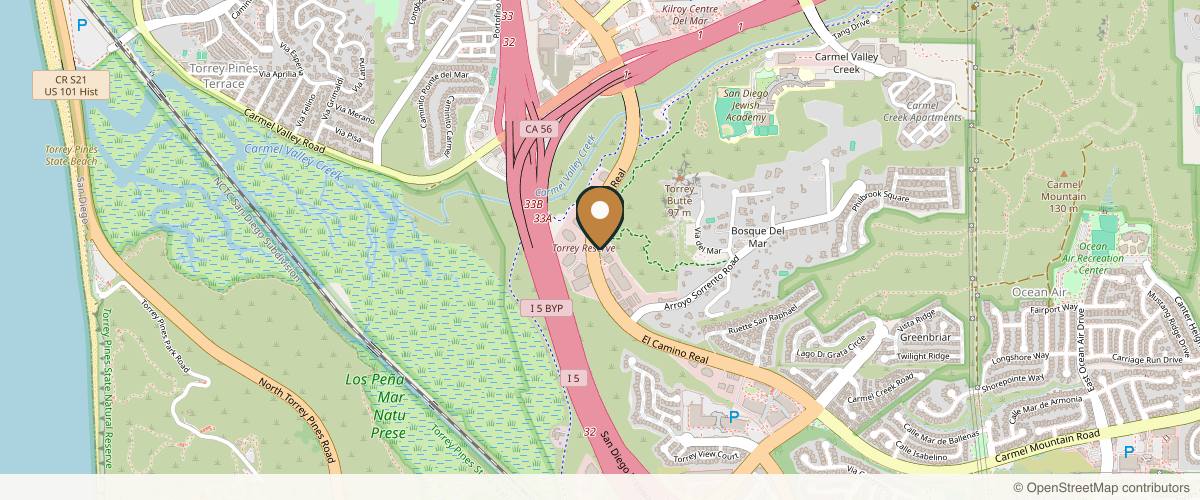 Map showing Changes Plastic Surgery & Spa in San Diego, California