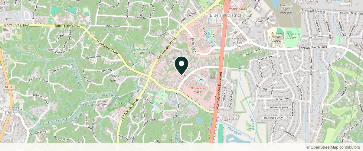 Map showing Chapel Hill Dermatology | Chapel Hill in Durham, North Carolina