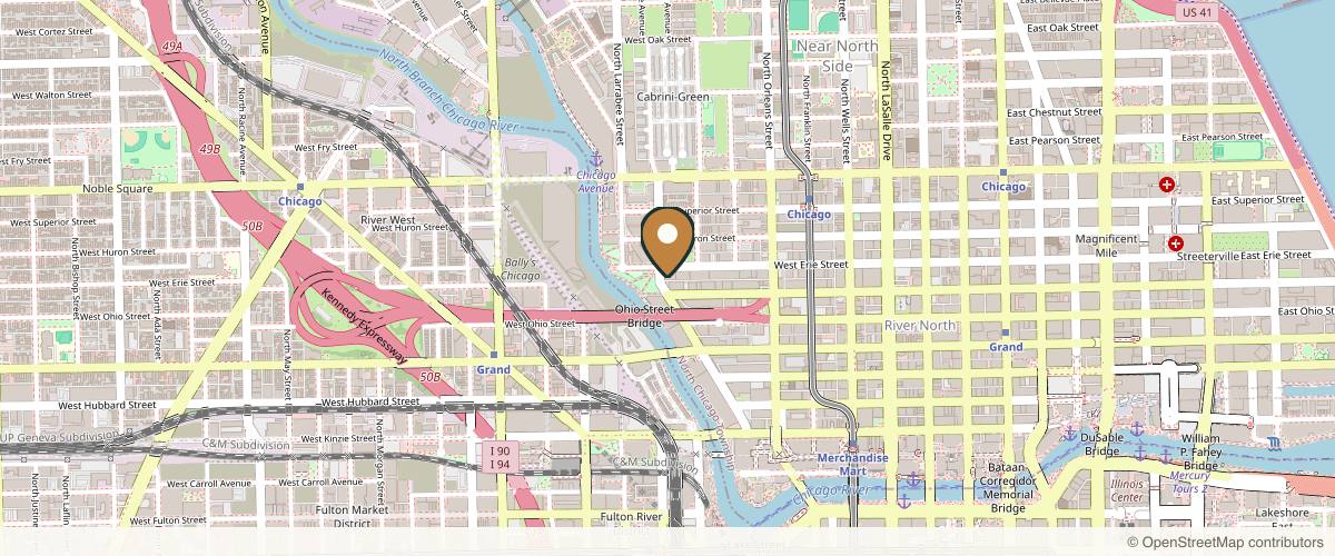 Map showing Chicago Breast & Body Aesthetics in Chicago, Illinois