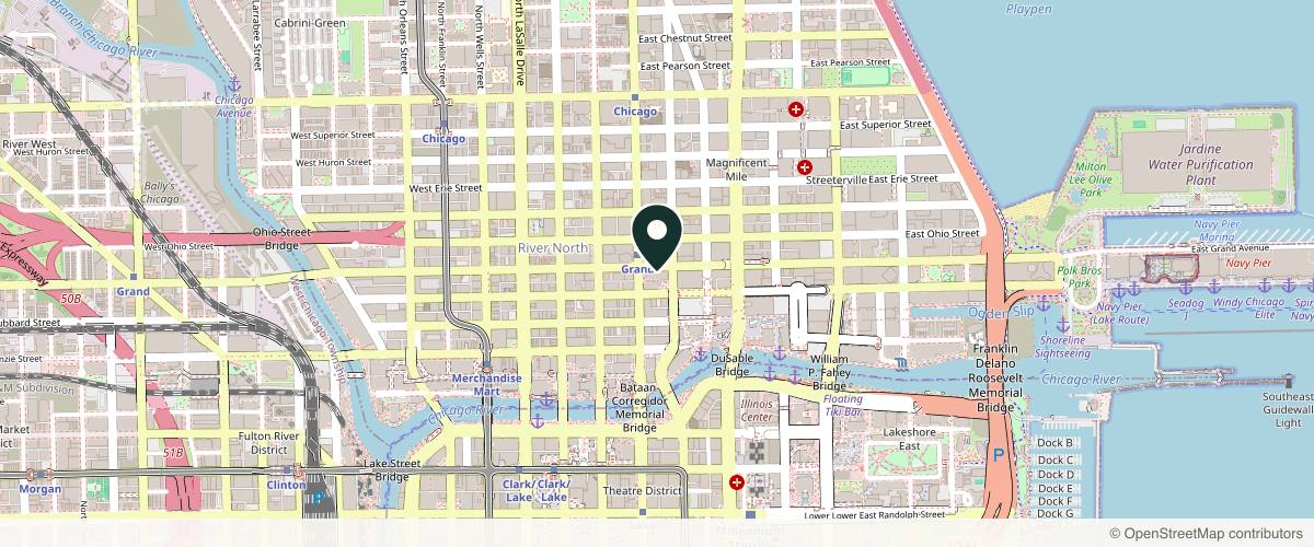 Map showing Chicago Cosmetic Surgery & Dermatology in Chicago, Illinois