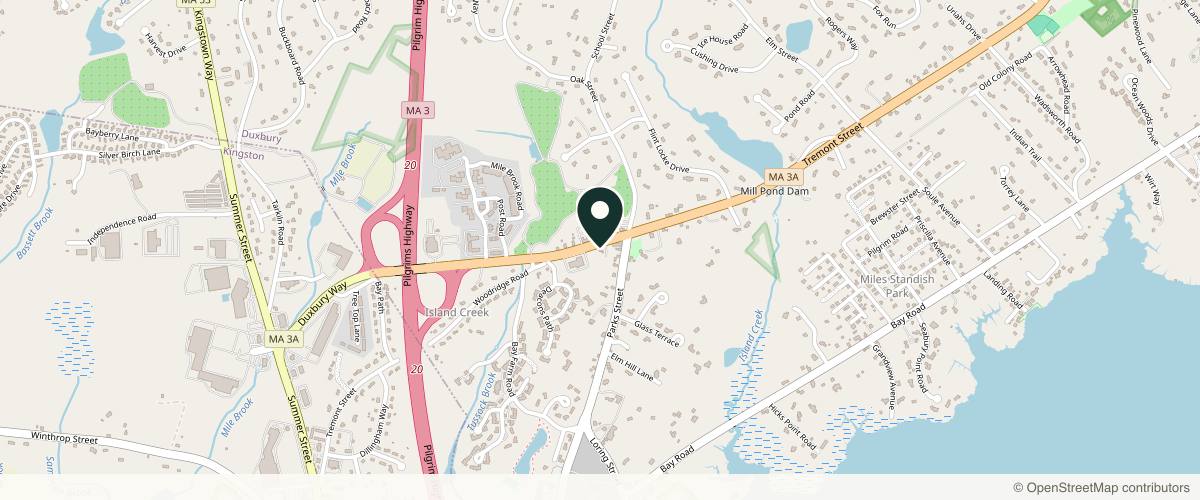 Map showing Christine A. DiEdwardo, MD in Plymouth, Massachusetts