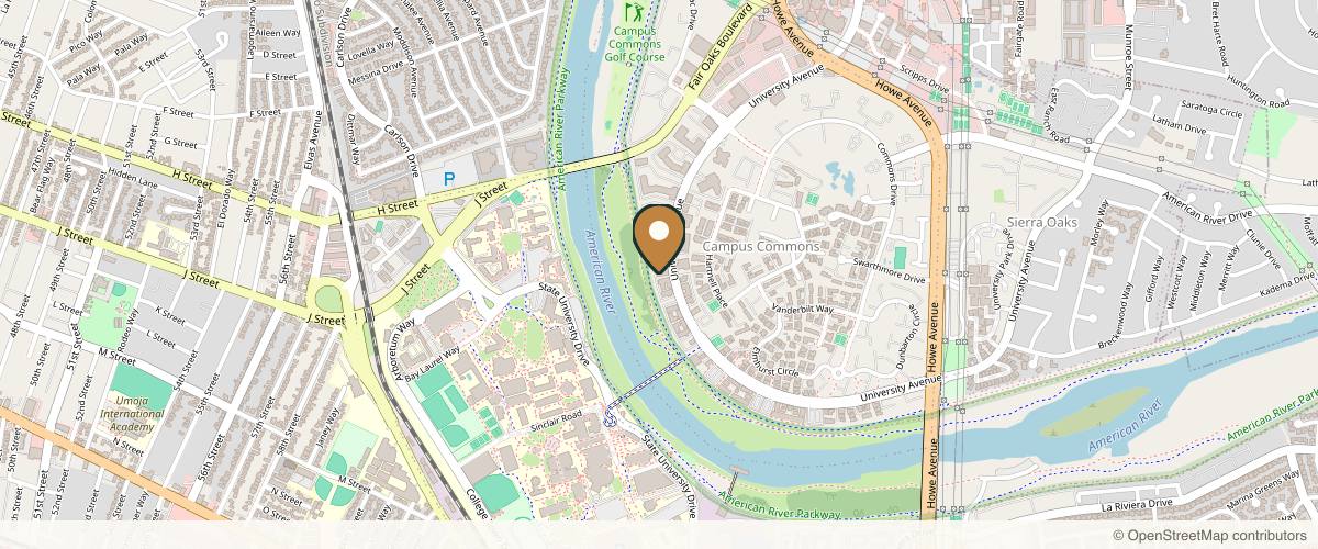 Map showing Chrysalis Cosmetics - Charles Perry, MD, FACS in Sacramento, California