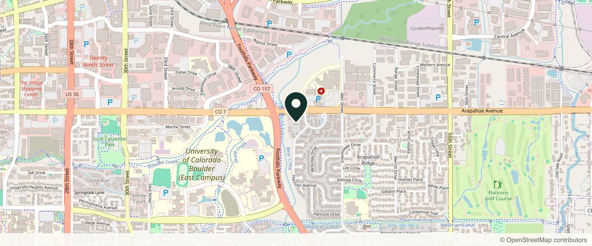 Map showing Clarity Dermatology in Boulder, Colorado