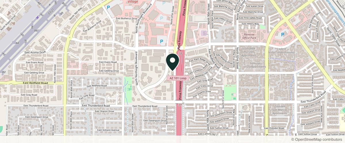 Map showing Clay Forsberg, MD - Board Certified Plastic Surgeon in Mesa, Arizona