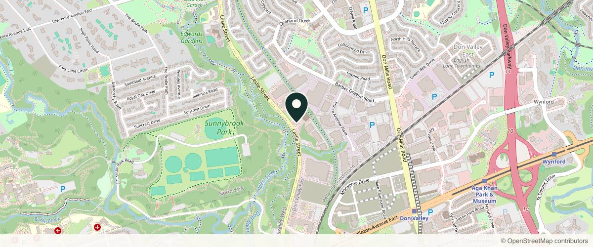 Map showing Clinic 360 in Toronto, Ontario