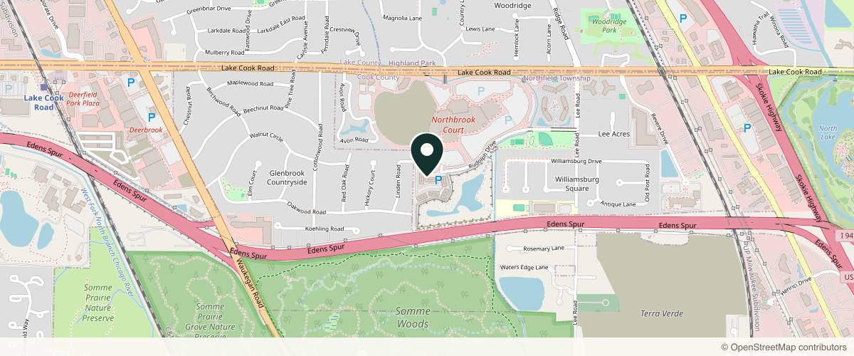 Map showing Concierge Aesthetics & Plastic Surgery - Northbrook in Chicago, Illinois