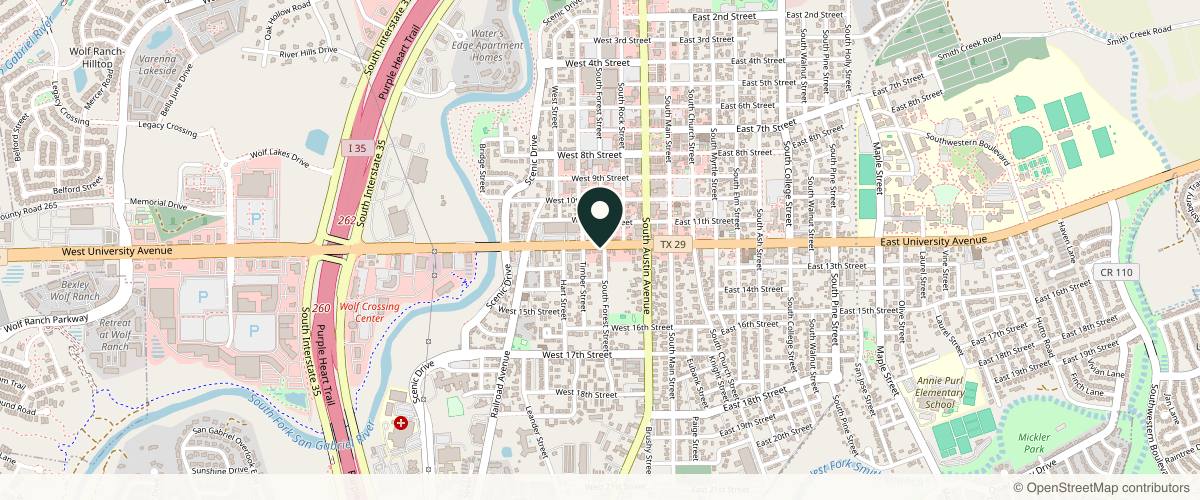 Map showing Contour & Sculpt Aesthetics in Georgetown, Texas