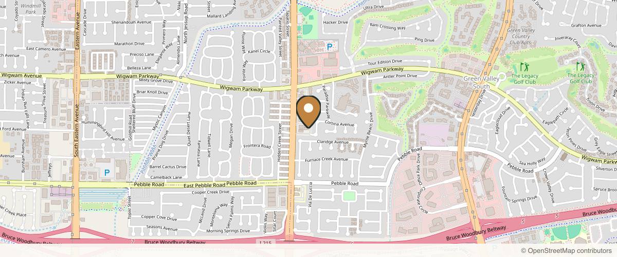 Map showing Contours and Curves: Mitchell Plastic Surgery, Dr. Ryan Mitchell, DO in Henderson, Nevada