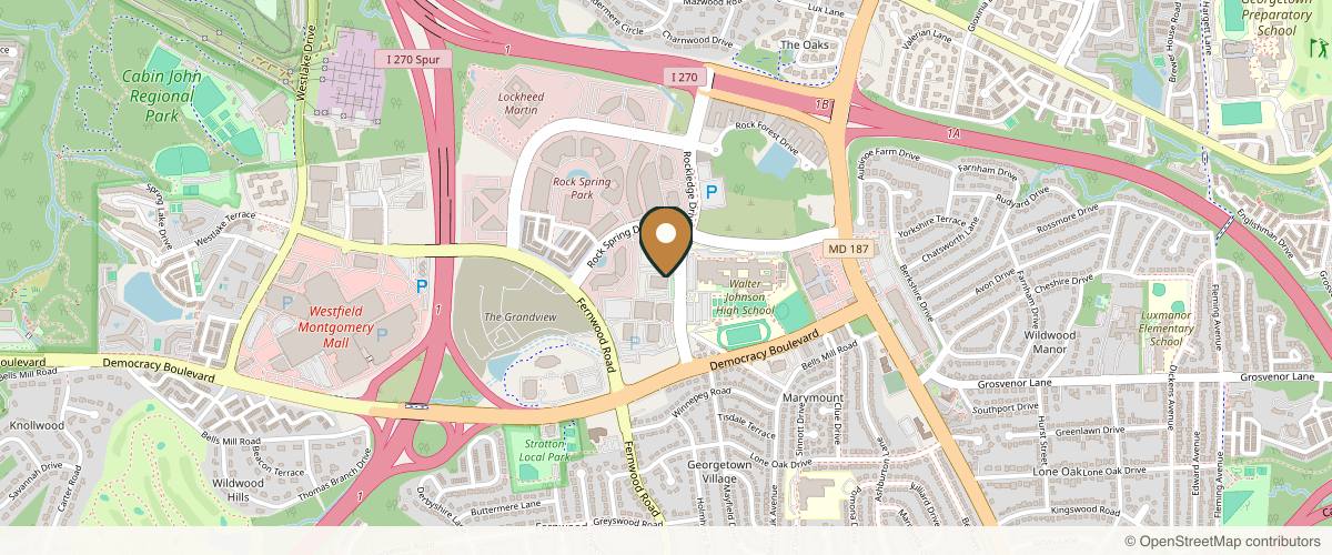 Map showing Cosmetic Surgery Associates in Arlington, Virginia