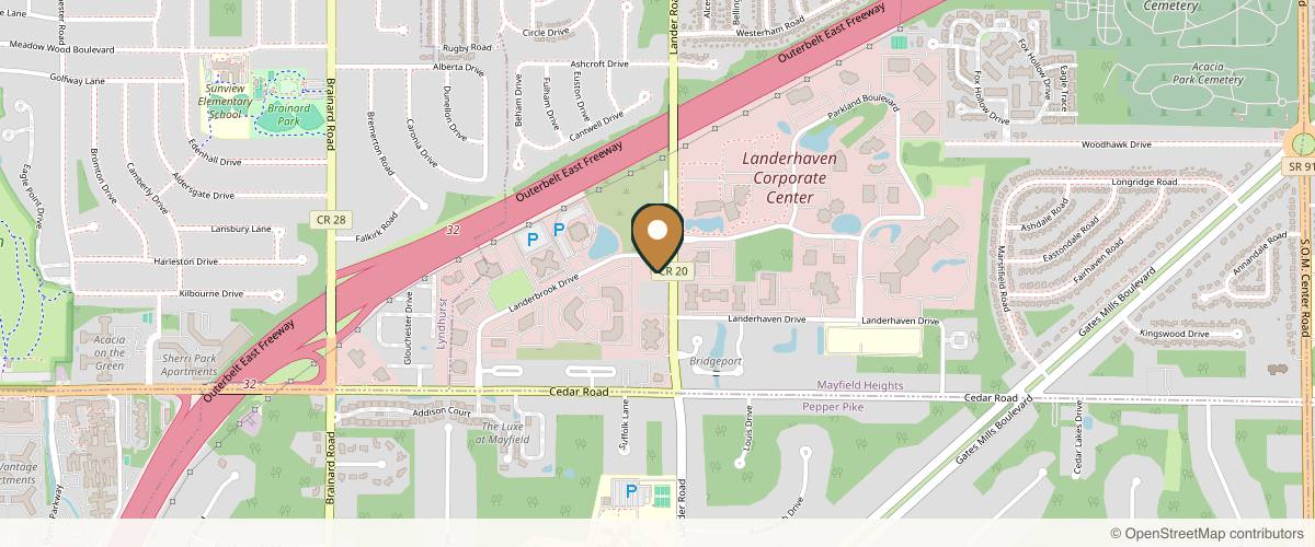 Map showing CPSI MedSpa in Cleveland, Ohio