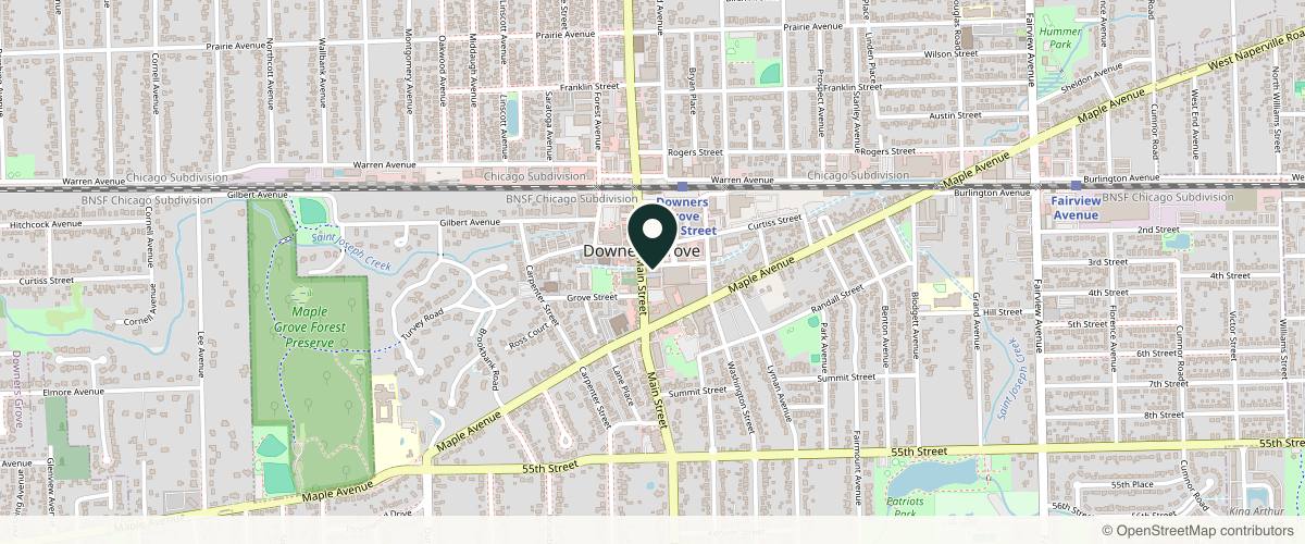 Map showing CSC Dermatology in Naperville, Illinois