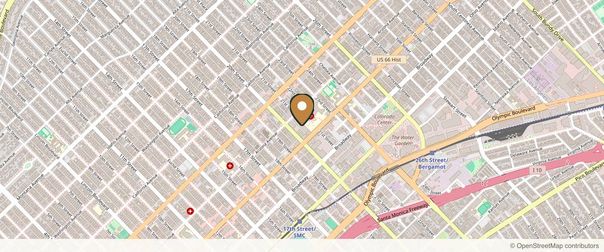 Map showing Cynthia A.Boxrud MD. in Santa Monica, California