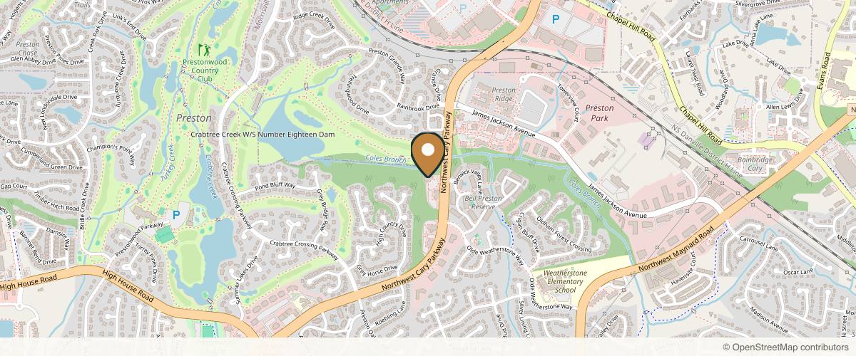 Map showing Cynthia Gregg MD | Face & Body Specialists in Cary, North Carolina