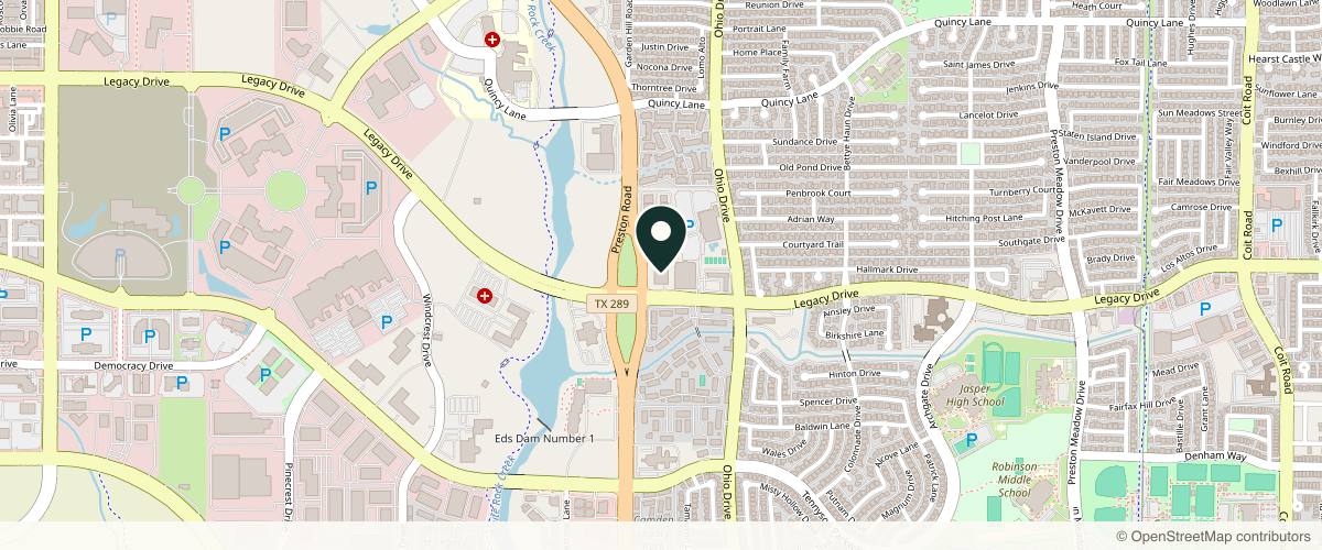 Map showing Dallas Associated Dermatologists in Dallas, Texas