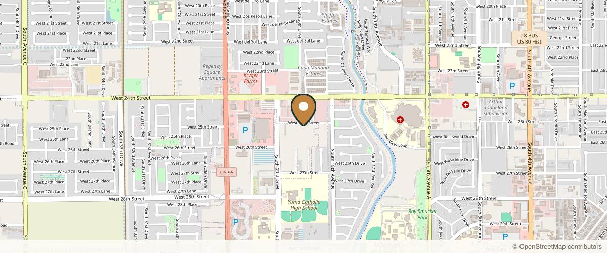 Map showing David Hohuan, MD - Facial Plastic & Reconstructive Surgery in Yuma, Arizona