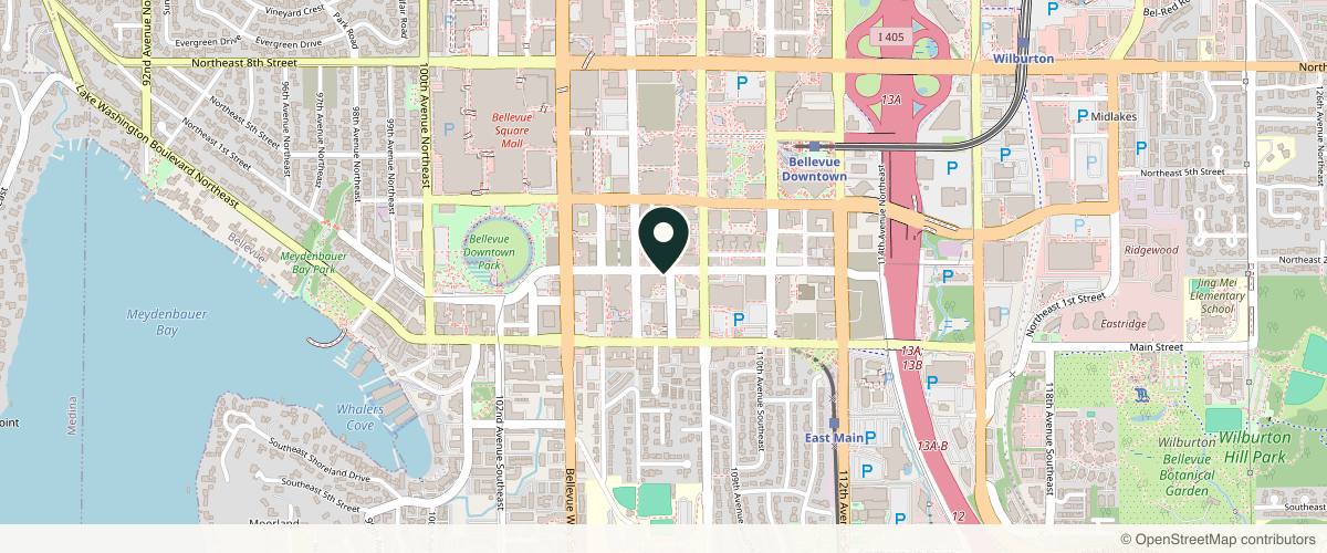 Map showing David Stephens, MD in Bellevue, Washington