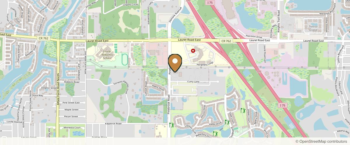 Map showing David Yan, MD, FACS in Venice, Florida