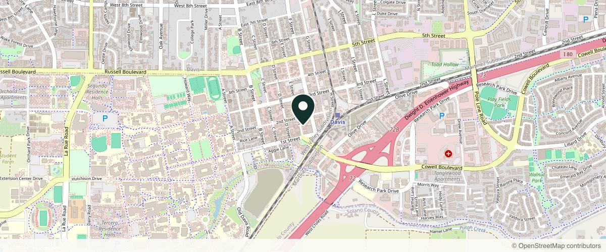 Map showing Davis Dermatology: Dr. Earlyn Noll in Sacramento, California