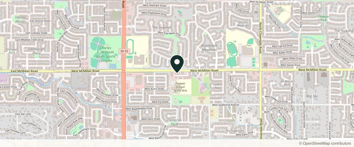 Map showing DeBlieck Dermatology in Boise, Idaho
