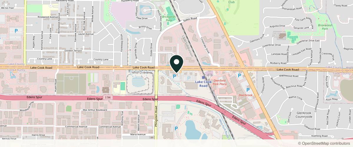 Map showing Deerfield Dermatology in Chicago, Illinois