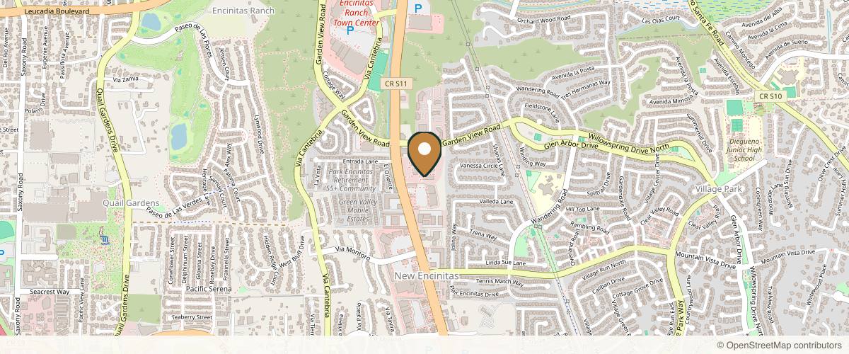 Map showing Dermacare Encinitas at Schoemann Plastic Surgery in Carlsbad, California