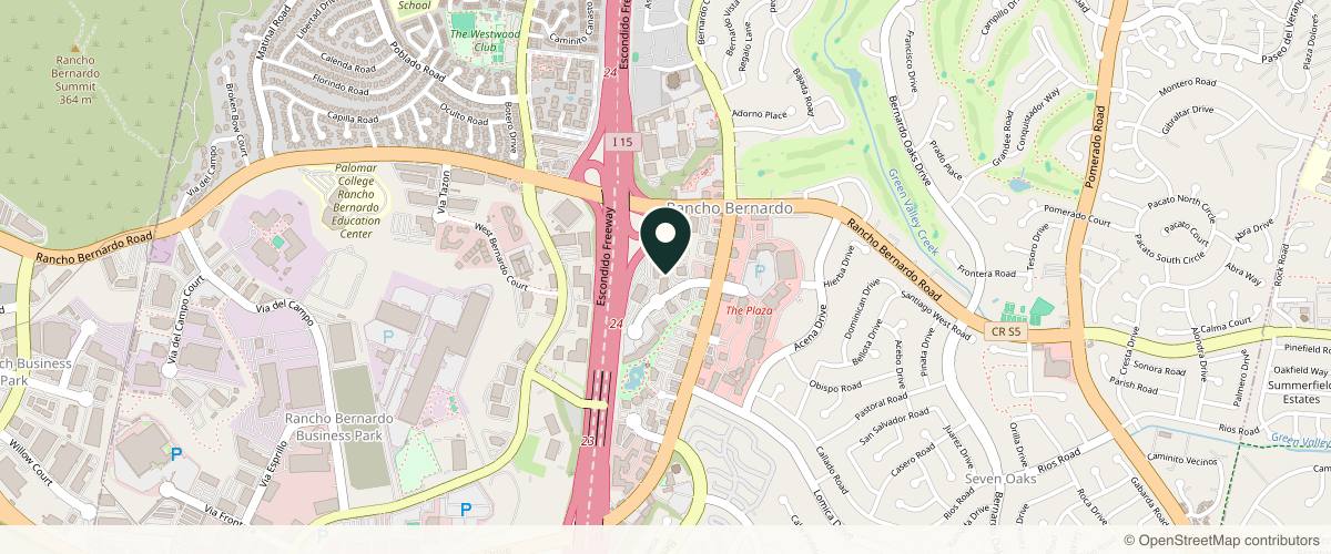 Map showing Dermacare Medical Aesthetics, Rancho Bernardo in San Diego, California