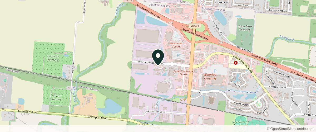 Map showing Dermatologists of Greater Columbus | DOCS Dermatology (Canal Winchester) in Columbus, Ohio
