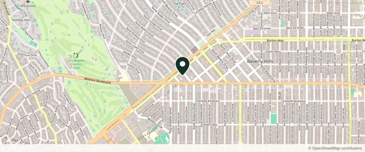 Map showing Dermatology Associates Beverly Hills in Beverly Hills, California