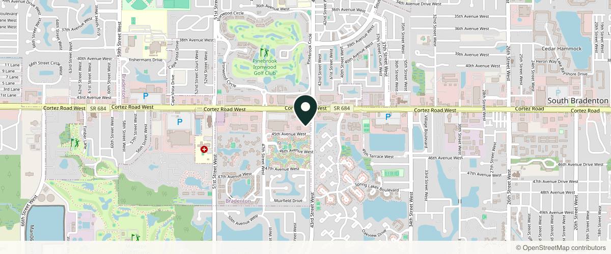 Map showing Dermatology Associates in Bradenton, Florida