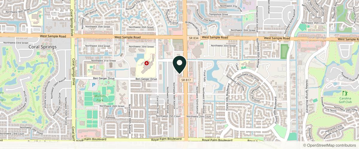 Map showing Dermatology Consultants of South Florida in Fort Lauderdale, Florida