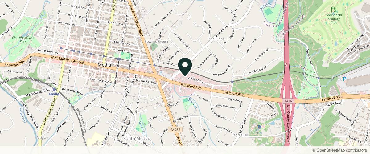 Map showing Dermatology LTD in Philadelphia, Pennsylvania