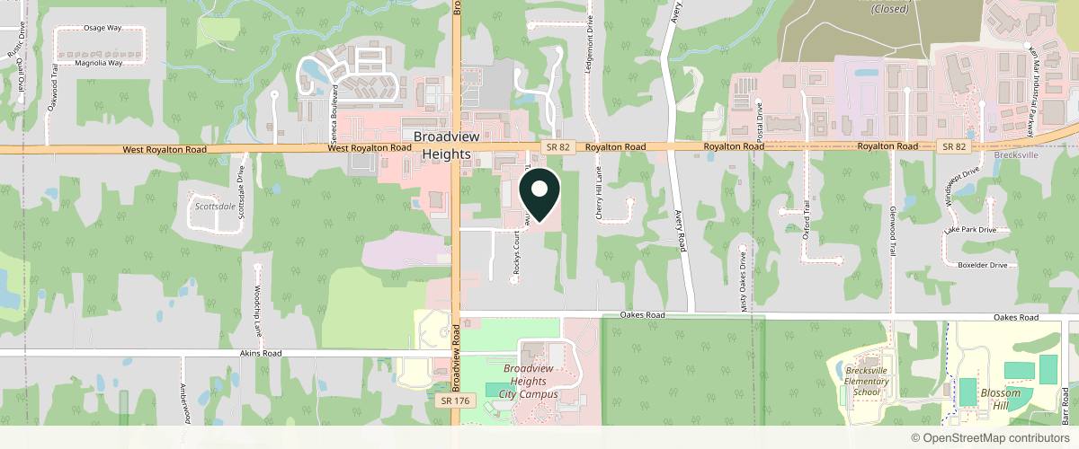 Map showing Dermatology Partners | DOCS Dermatology (Broadview Heights) in Cleveland, Ohio