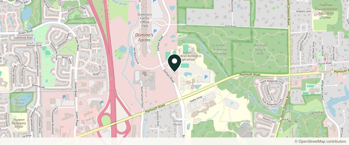 Map showing Dermatology Specialists of Ann Arbor in Ann Arbor, Michigan