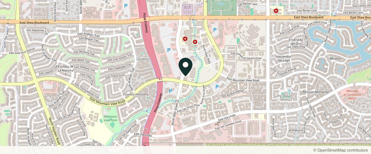 Map showing Desert Plastic Surgery in Scottsdale, Arizona