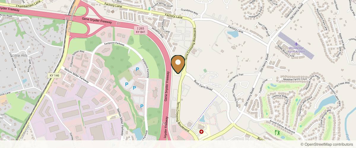 Map showing Digenis Plastic Surgery & MediSpa/Dr. Alexander Digenis in Louisville, Kentucky