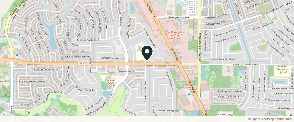 Map showing Donato A Viggiano, MD, PA in Port St. Lucie, Florida