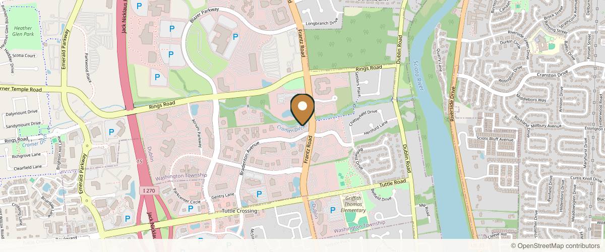 Map showing Dorner Plastic Surgery: Brian K. Dorner, MD in Columbus, Ohio
