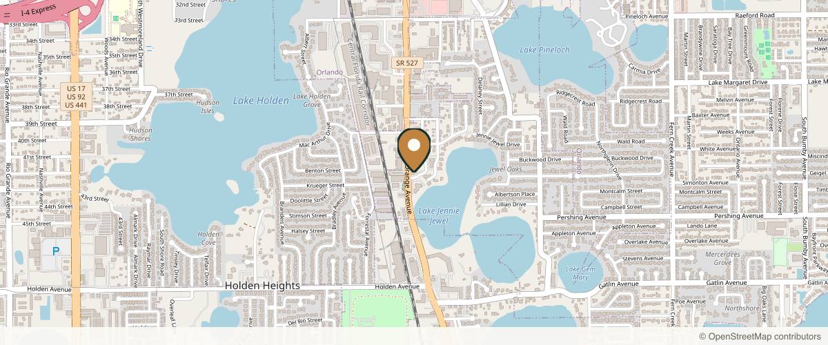 Map showing Dr. Adam J. Oppenheimer, MD in Orlando, Florida