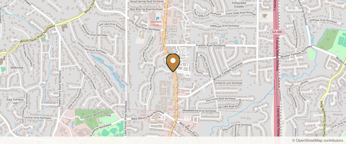 Map showing Dr. Alan Larsen - Buckhead Plastic Surgery, Buckhead Location in Buckhead, Georgia