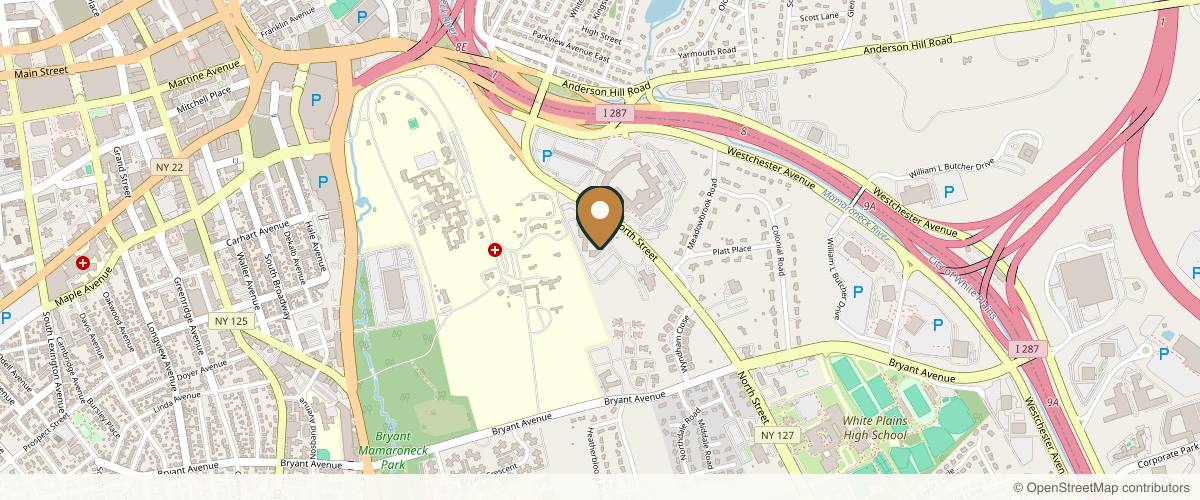Map showing Dr Alfred Sofer, MD in White Plains, New York