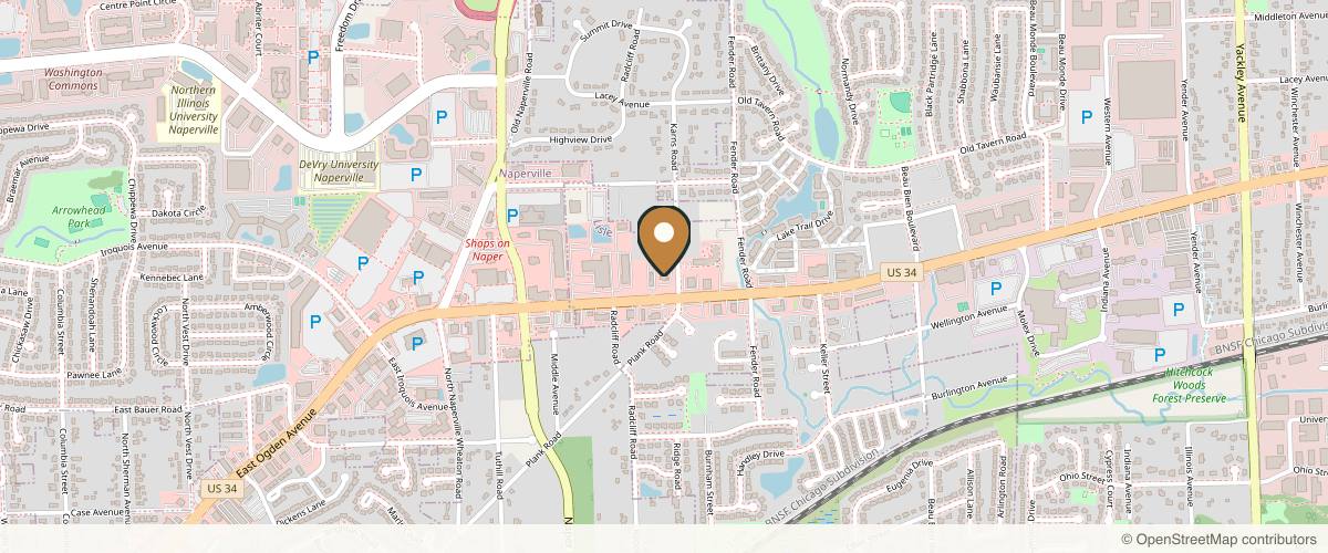 Map showing Dr. Amjad Z. Ahmad | Oculoplastic Surgeon Lisle in Naperville, Illinois