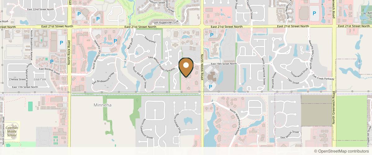 Map showing Dr. Amy M. Sprole, MD in Wichita, Kansas