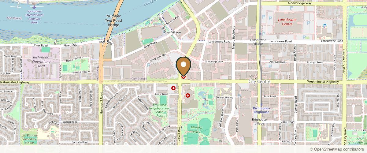Map showing Dr Anali Dadgostar, Facial Plastic Surgery | About Face MD in Richmond, British Columbia