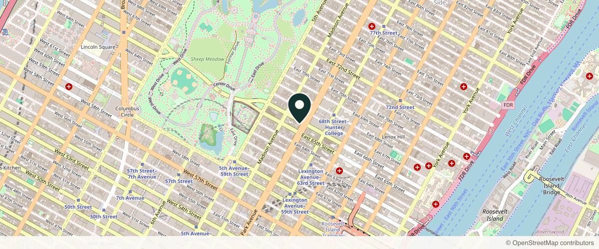 Map showing Dr. Andrew Jacono in New York, New York