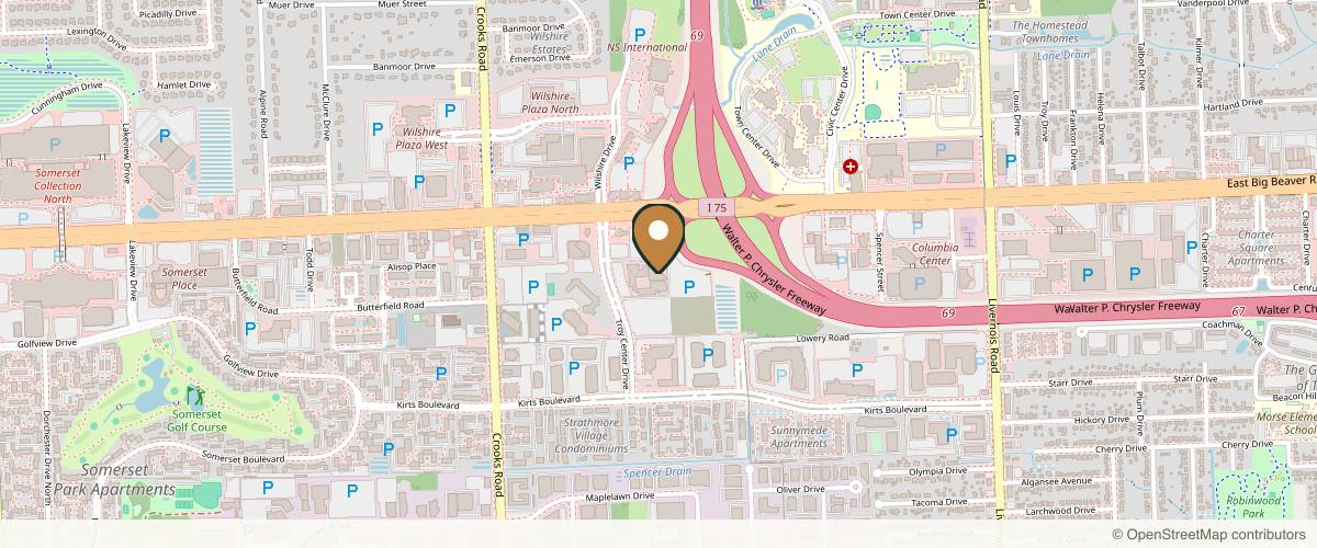 Map showing Dr. Anthony S. Youn, MD in Detroit, Michigan