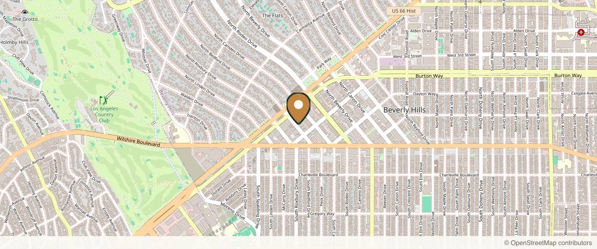 Map showing Dr. Ariel Ourian | Ourian Plastic Surgery in Los Angeles, California