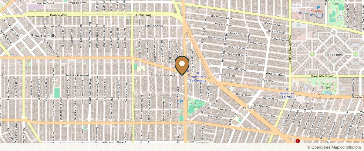 Map showing Dr. Babak Dadvand in West Hollywood, California